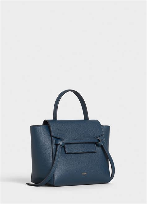 Celine Nano Belt Bag In Abyss Blue 